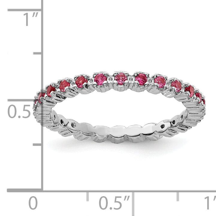 Stackable Expressions Pin Sterling Silver Pink Tourmaline Ring