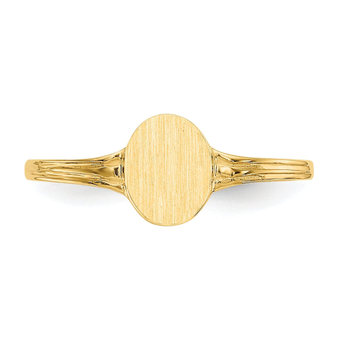 Lovely Rita's Ring 14k Yellow Gold Signet Children's Ring