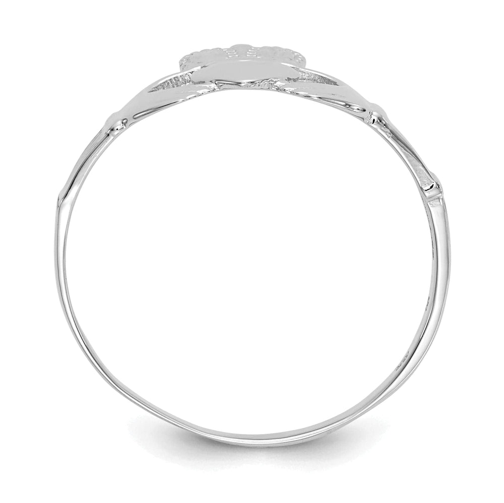 Lovely Rita's Ring 14kt ladies white gold claddagh ring