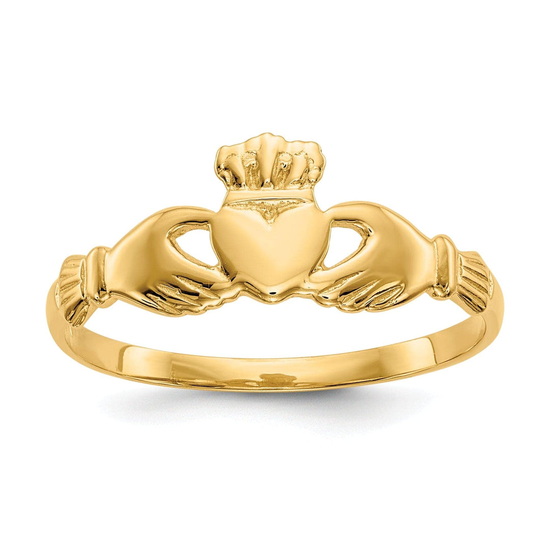 Lovely Rita's Ring 14kt ladies yellow gold claddagh ring