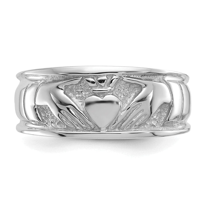 Lovely Rita's Ring 14kt white gold ladies claddagh ring