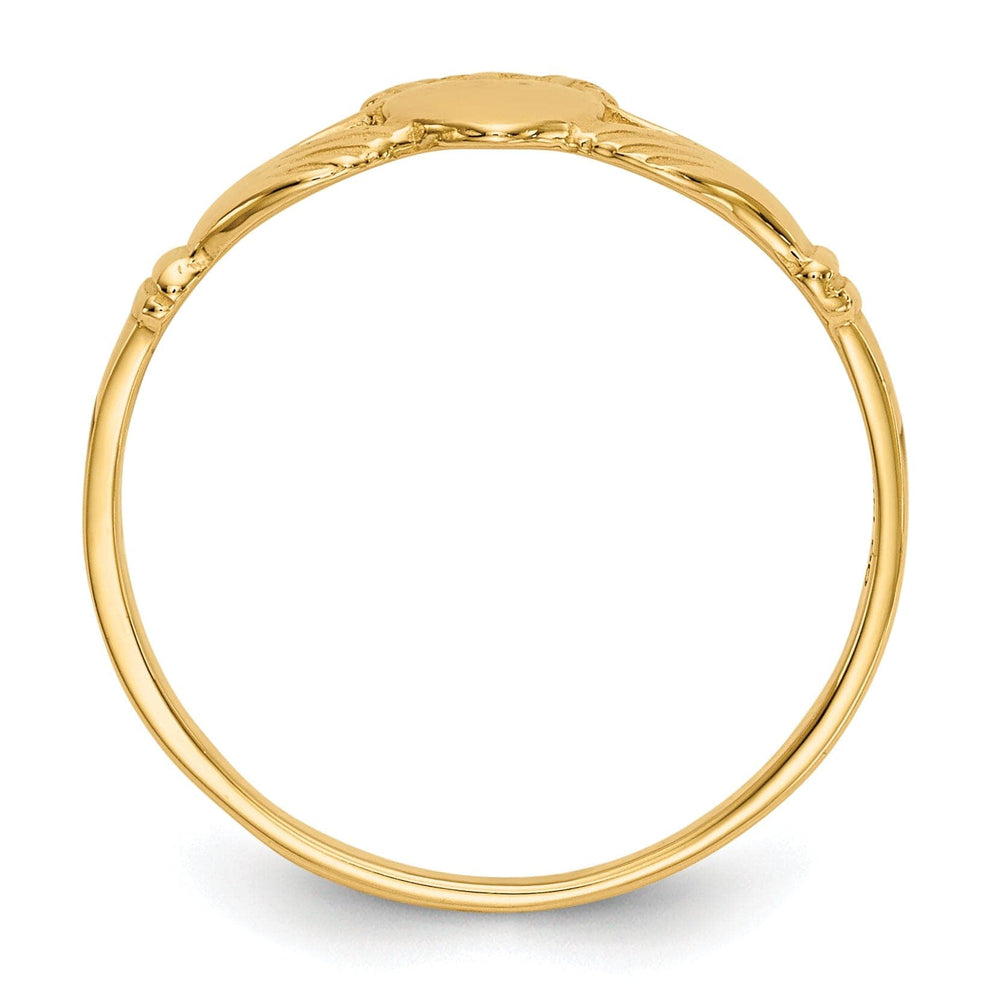 Lovely Rita's Ring 14kt yellow gold ladies claddagh ring