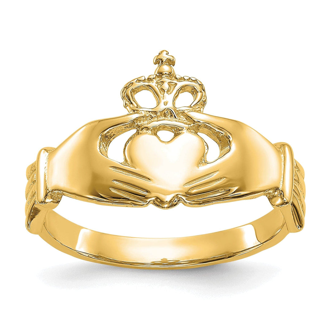 Lovely Rita's Ring 14kt yellow gold ladies claddagh ring