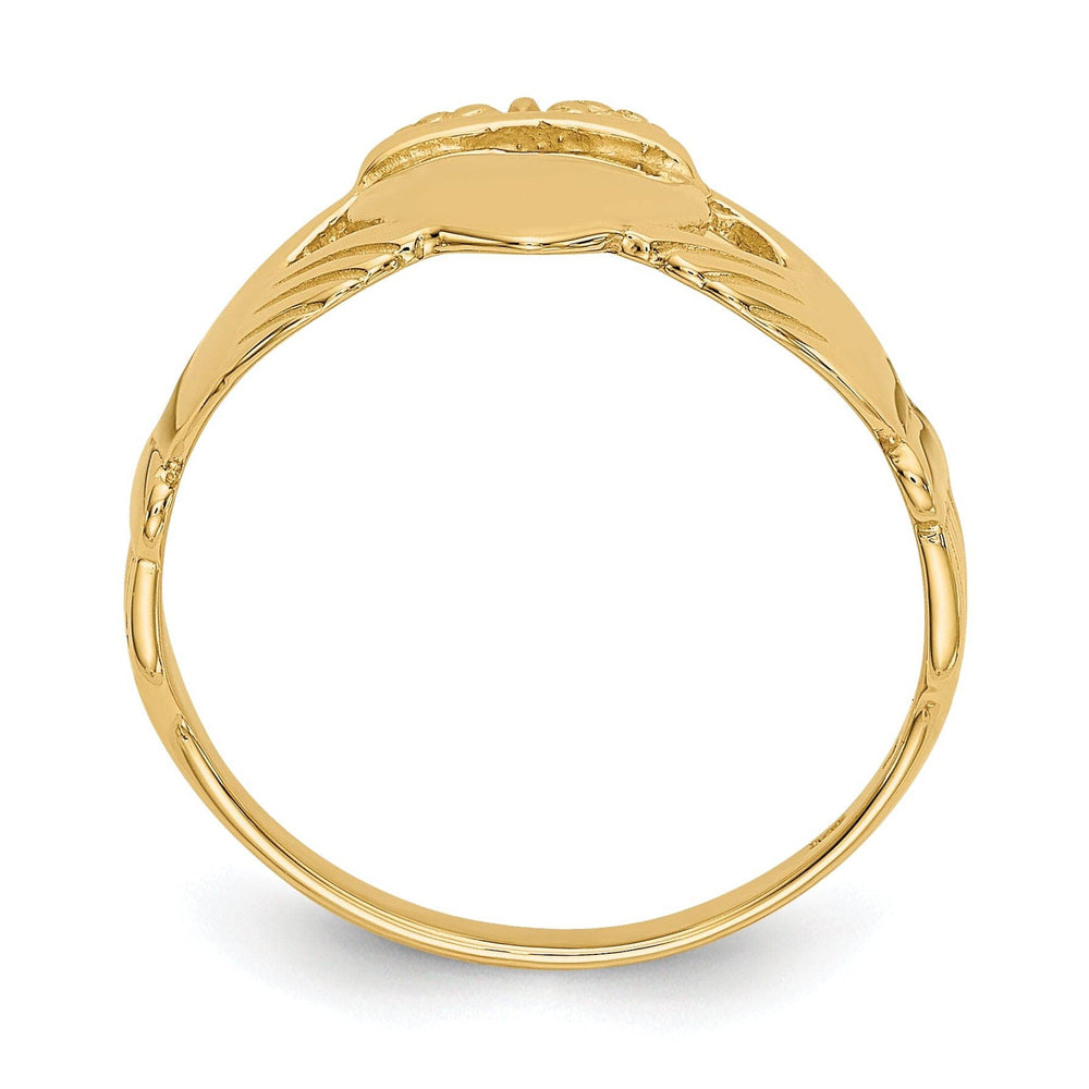 Lovely Rita's Ring 14kt yellow gold ladies claddagh ring