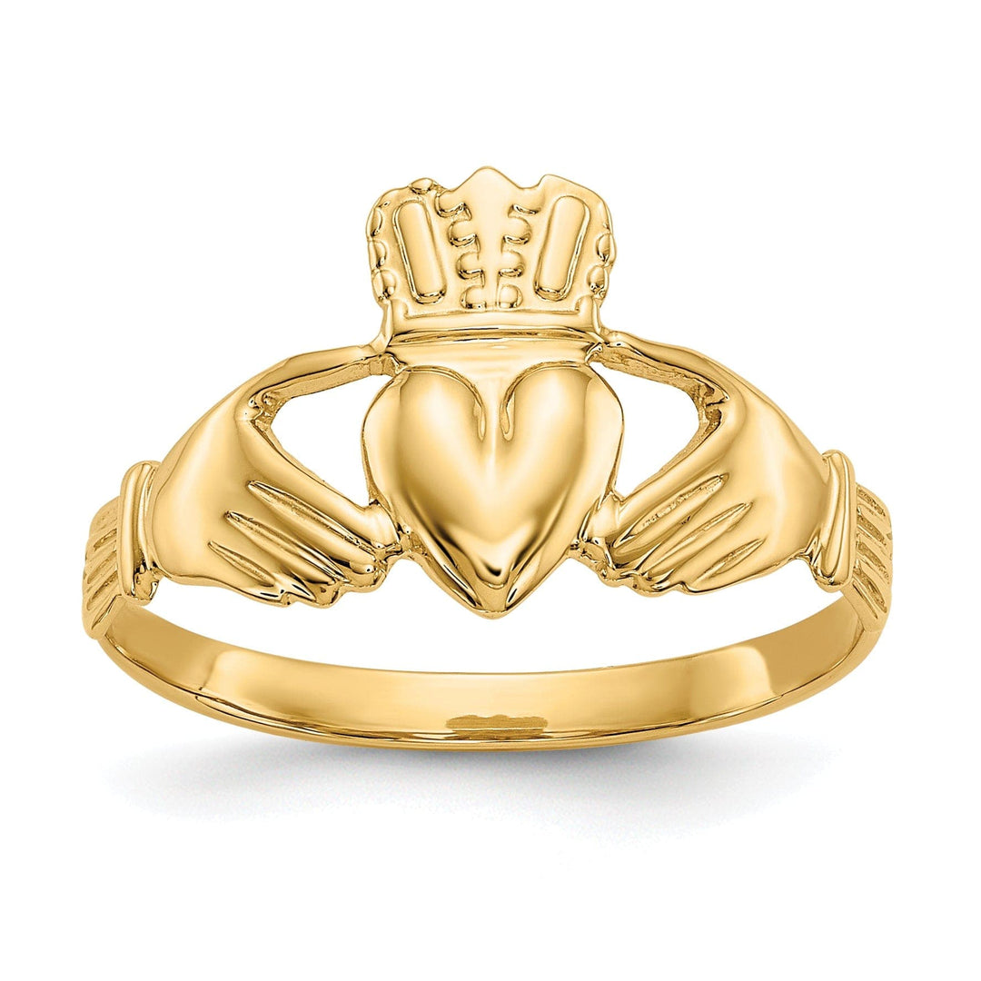 Lovely Rita's Ring 14kt yellow gold ladies claddagh ring