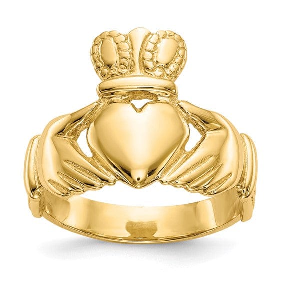 Lovely Rita's Ring 14kt yellow gold mens claddagh ring