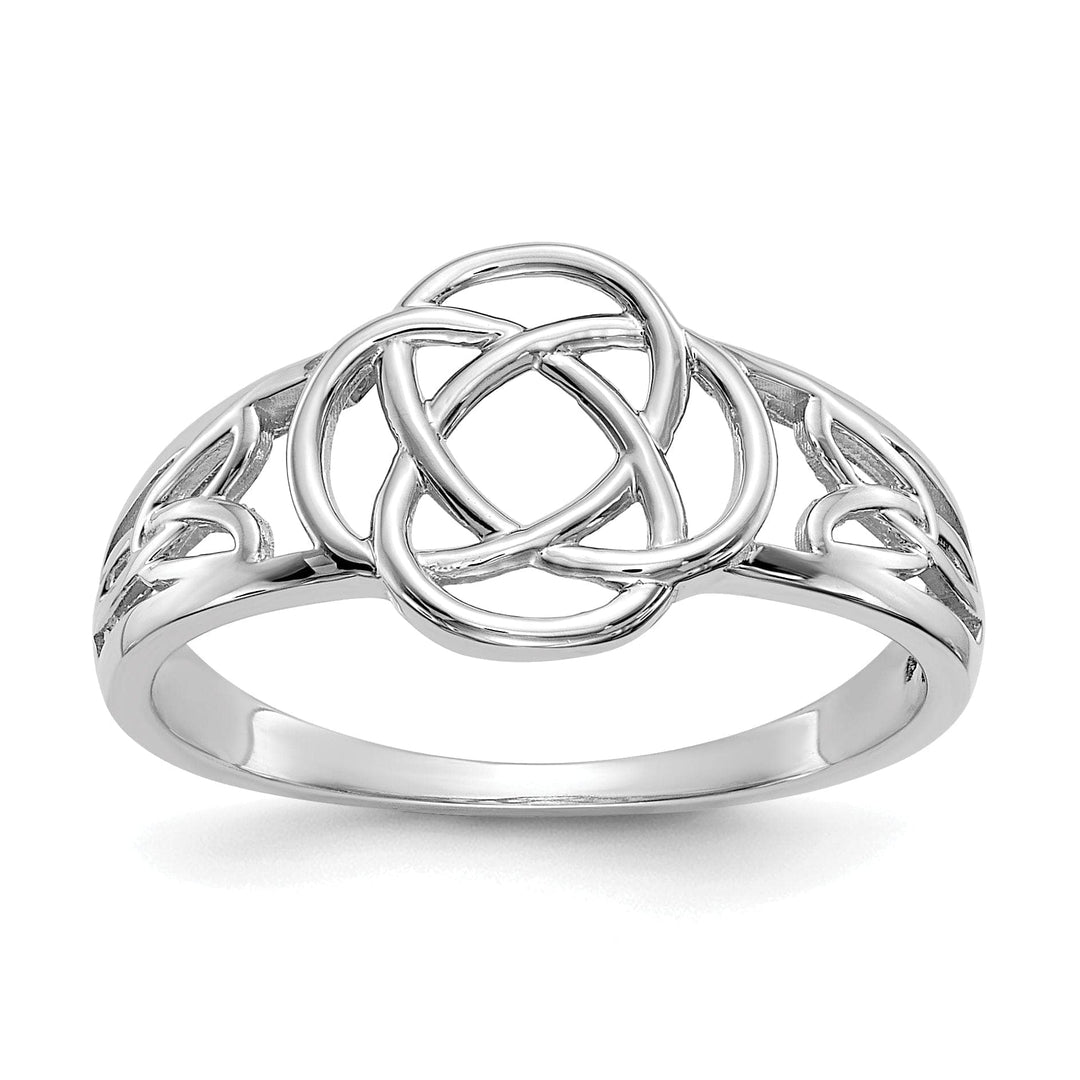 Lovely Rita's Ring Celtic knot ladies 14kt white gold ring