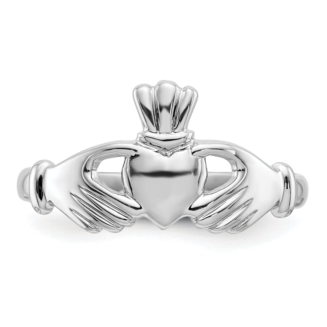 Lovely Rita's Ring Ladies 14kt white gold claddagh ring