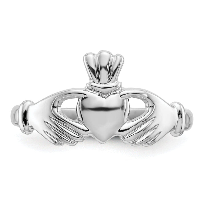 Lovely Rita's Ring Ladies 14kt white gold claddagh ring