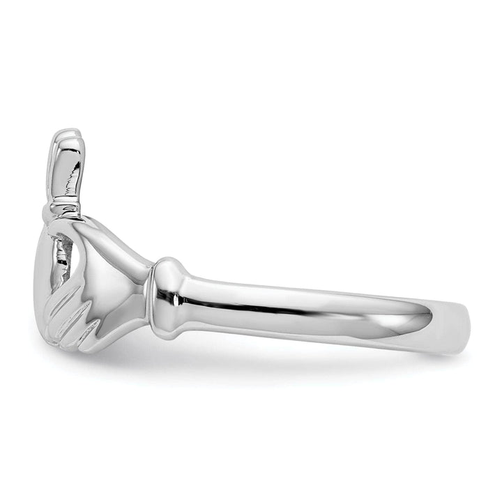 Lovely Rita's Ring Ladies 14kt white gold claddagh ring
