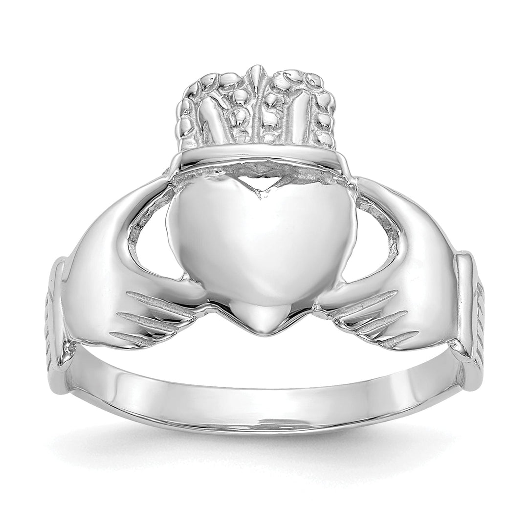 Lovely Rita's Ring Ladies 14kt white gold claddagh ring