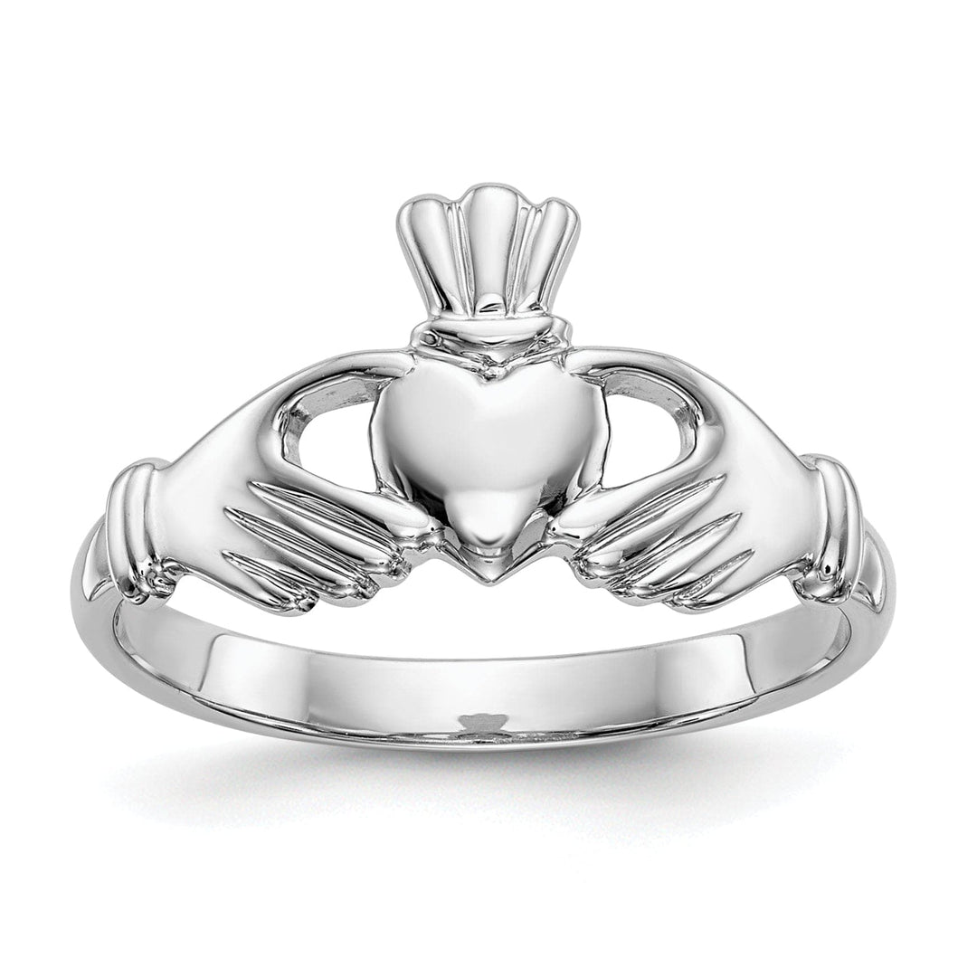 Lovely Rita's Ring Ladies 14kt white gold claddagh ring