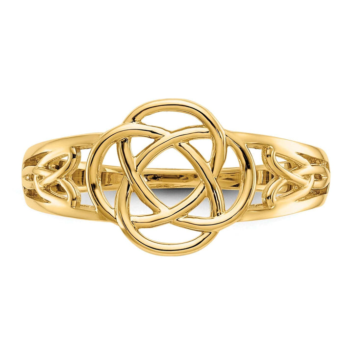 Lovely Rita's Ring Ladies celtic knot 14kt yellow gold ring
