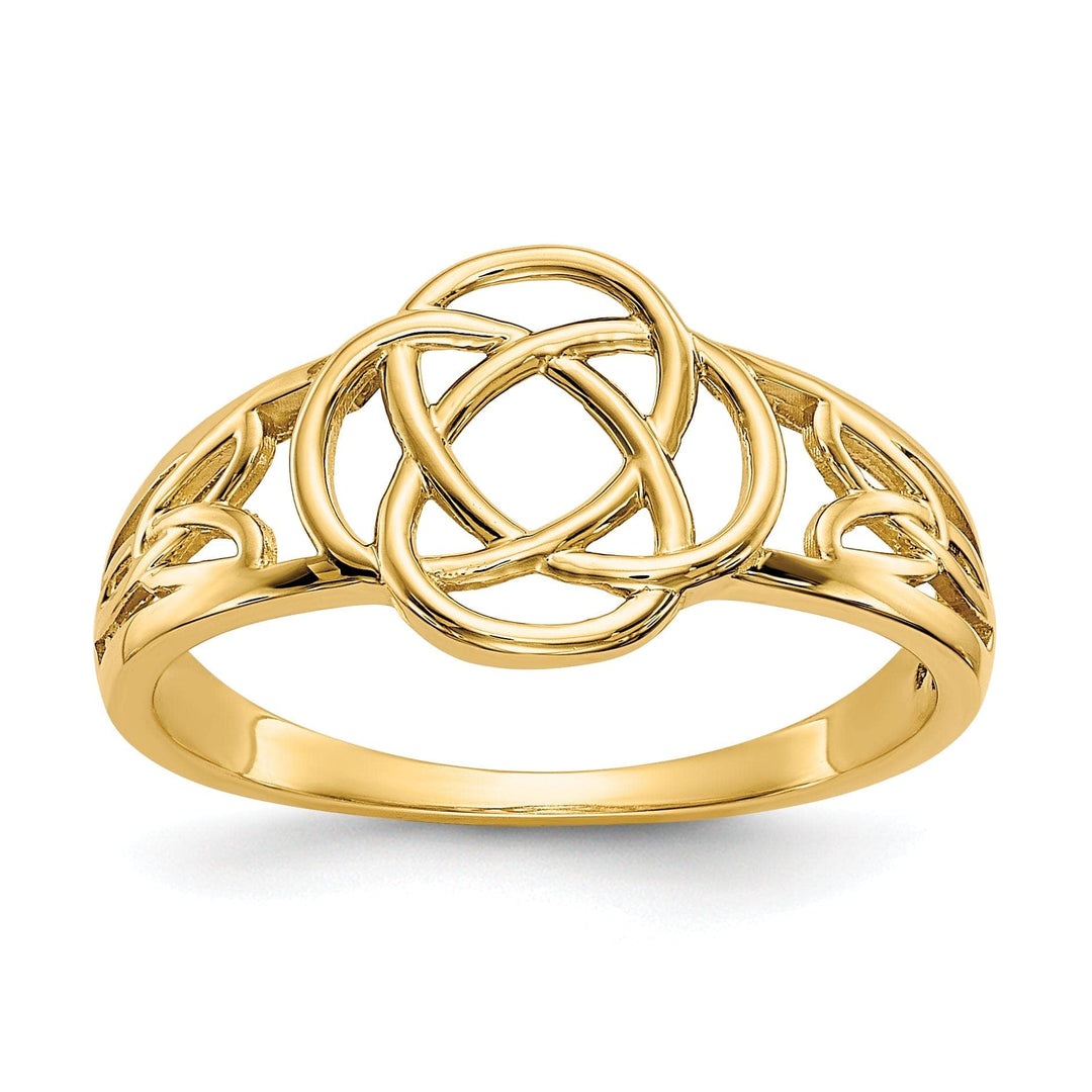 Lovely Rita's Ring Ladies celtic knot 14kt yellow gold ring