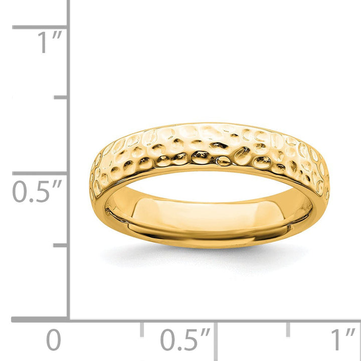 Stackable Expressions Ring Sterling Silver Gold-Plated Ring