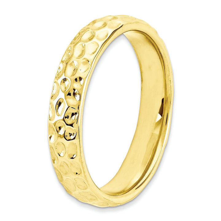 Stackable Expressions Ring Sterling Silver Gold-Plated Ring