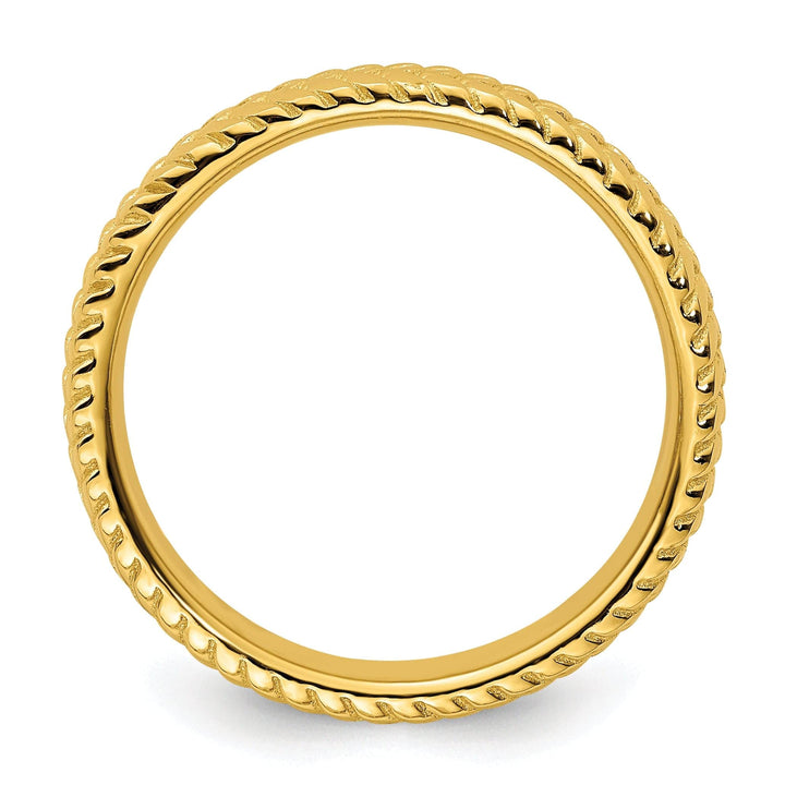 Stackable Expressions Ring Sterling Silver Gold-Plated Ring