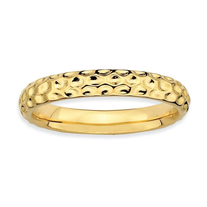 Stackable Expressions Ring Sterling Silver Gold-Plated Ring