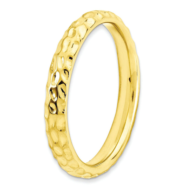 Stackable Expressions Ring Sterling Silver Gold-Plated Ring