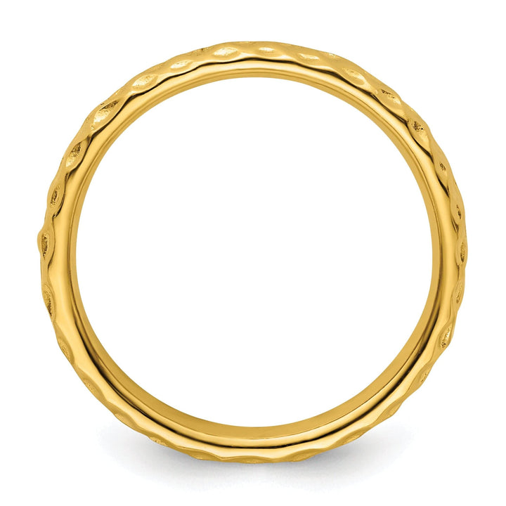 Stackable Expressions Ring Sterling Silver Gold-Plated Ring