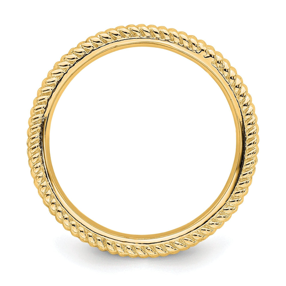 Stackable Expressions Ring Sterling Silver Gold-Plated Ring