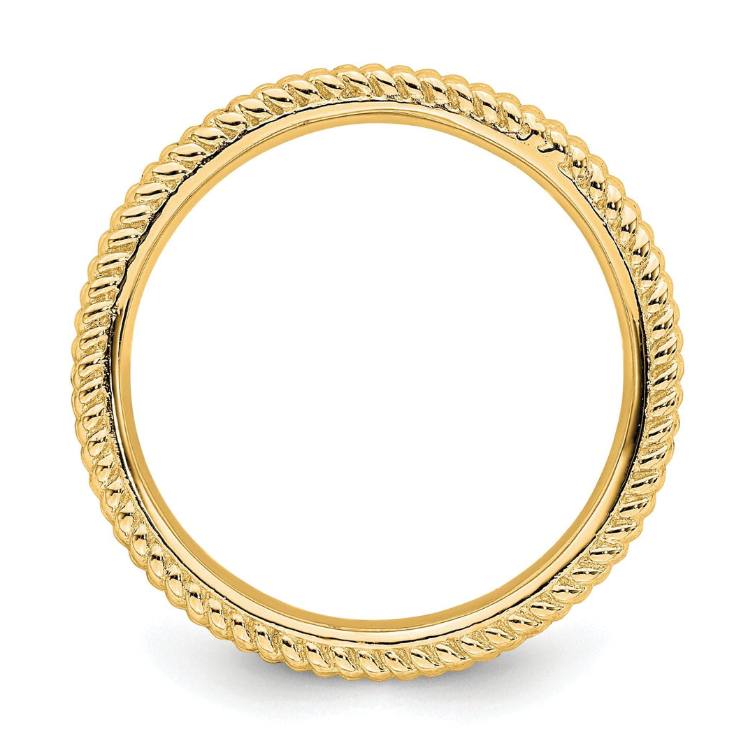 Stackable Expressions Ring Sterling Silver Gold-Plated Ring