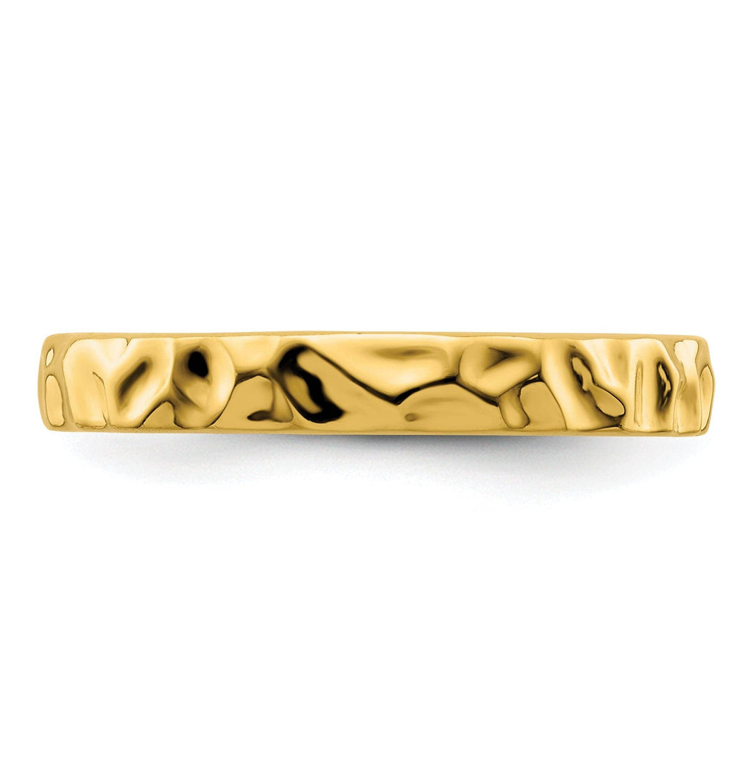 Stackable Expressions Ring Sterling Silver Gold-Plated Ring