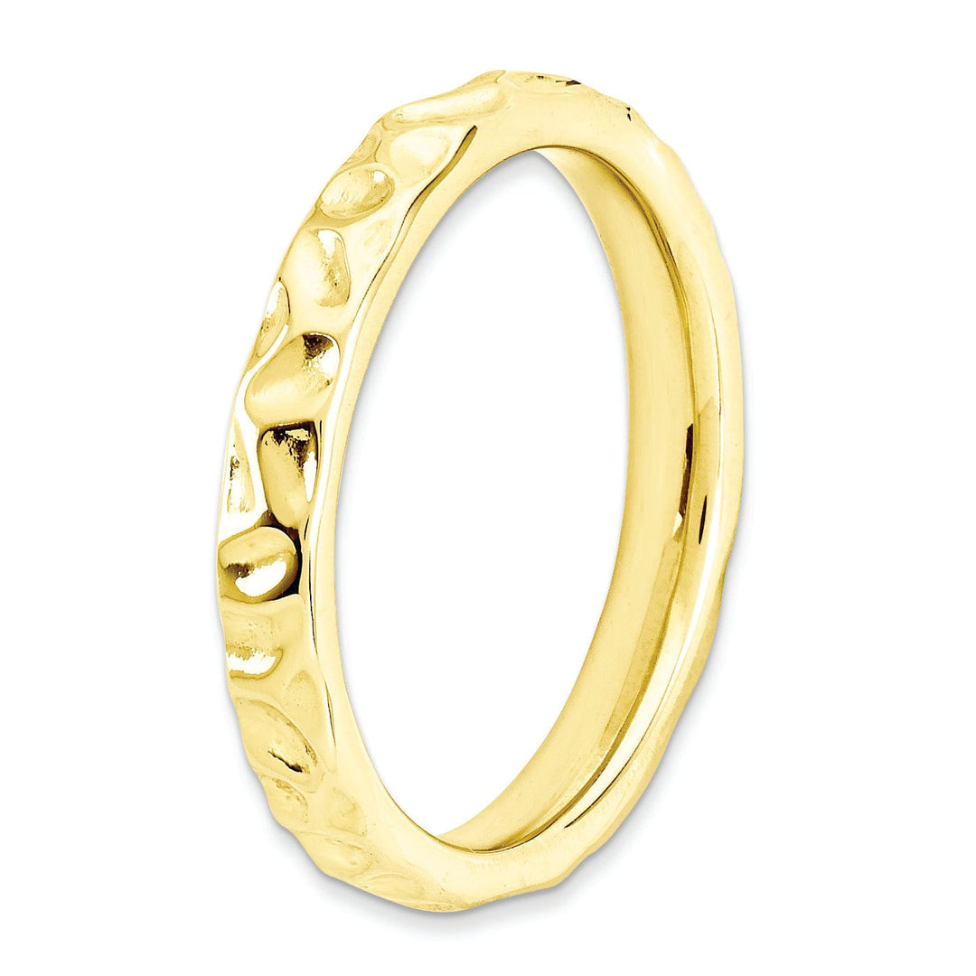 Stackable Expressions Ring Sterling Silver Gold-Plated Ring