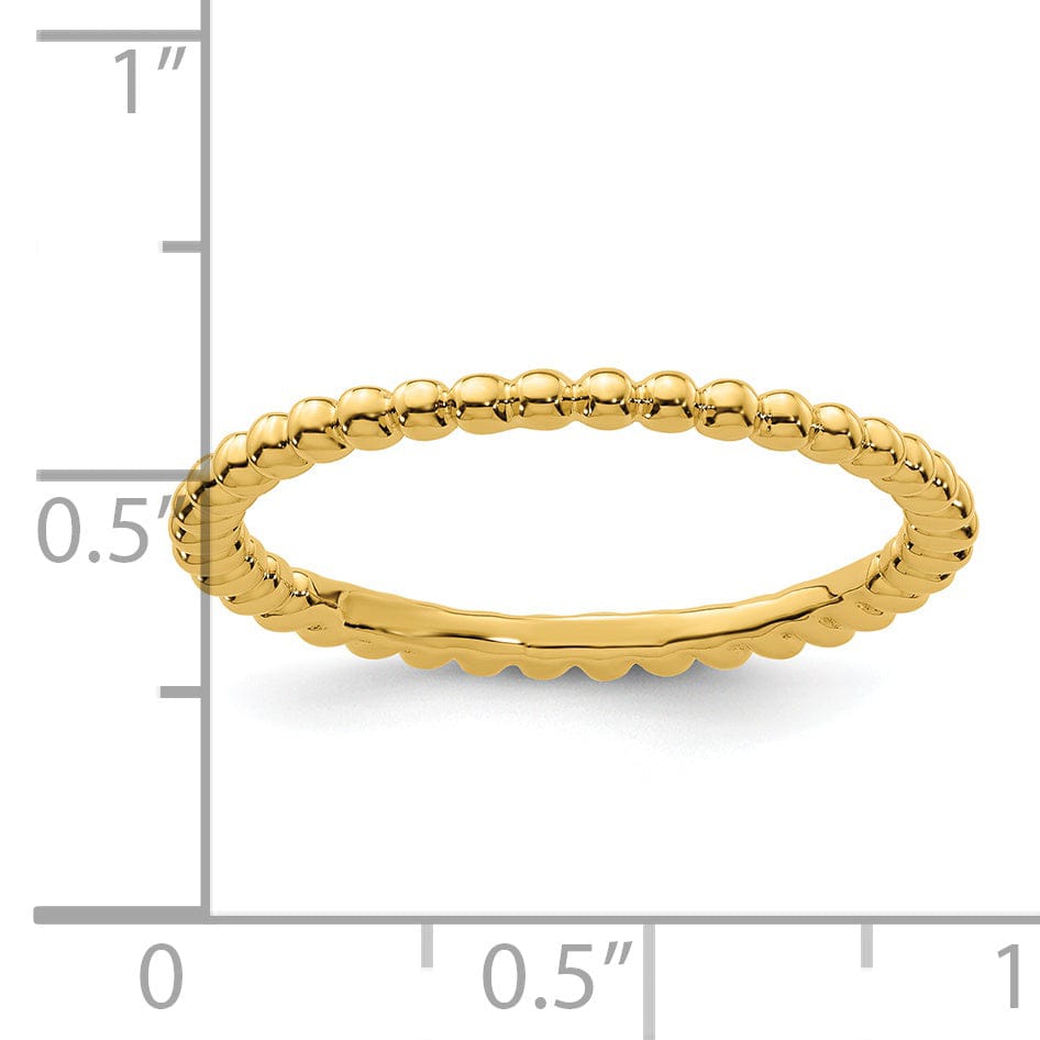 Stackable Expressions Ring Sterling Silver Gold-Plated Ring