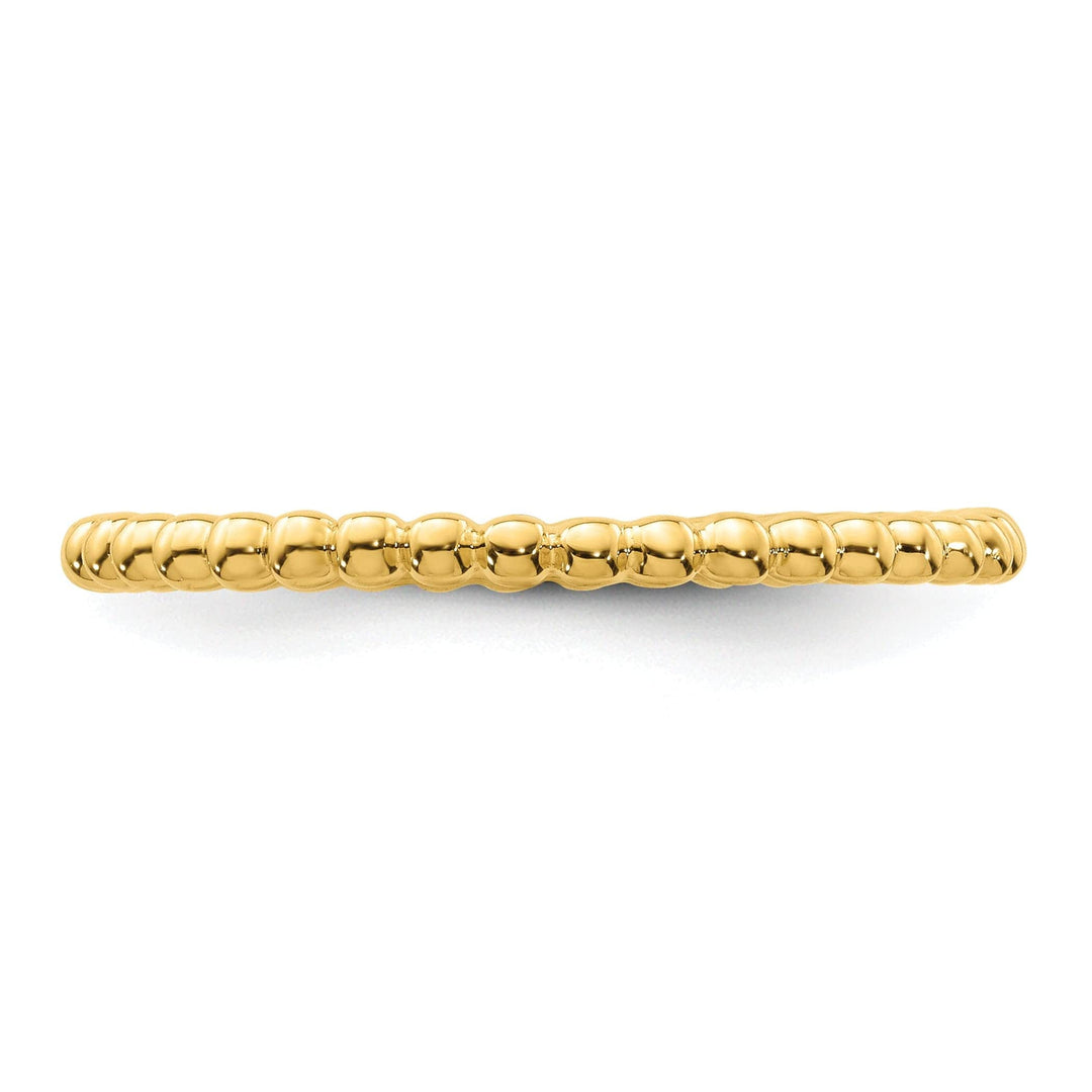 Stackable Expressions Ring Sterling Silver Gold-Plated Ring