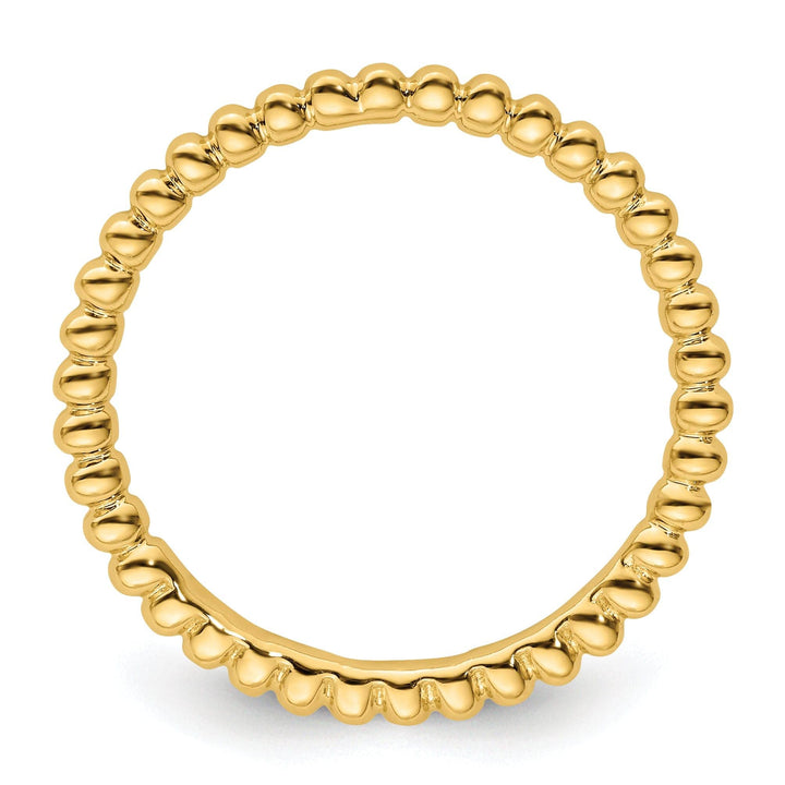 Stackable Expressions Ring Sterling Silver Gold-Plated Ring