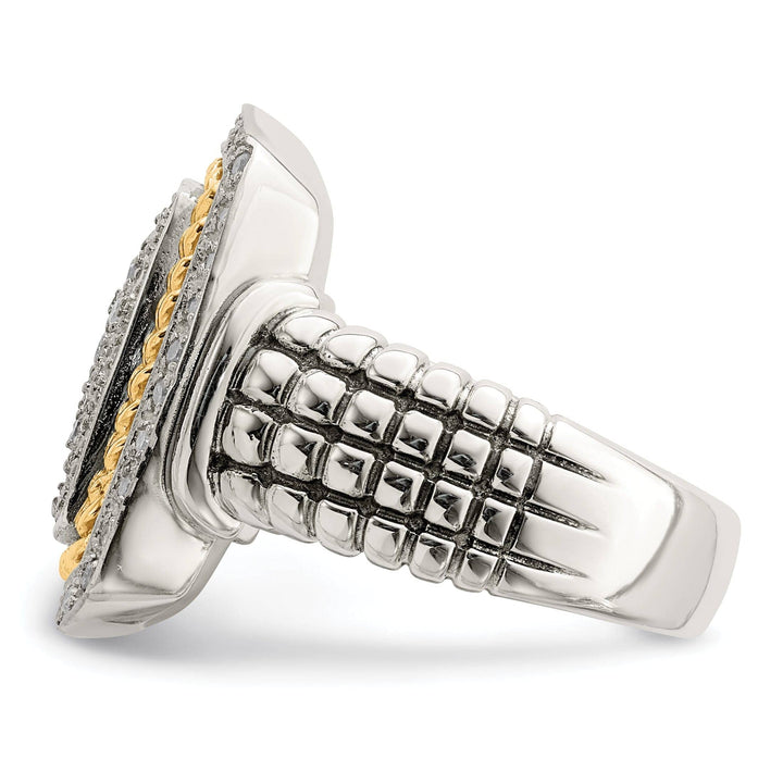 Shey Couture Ring Sterling Silver Goldy Diamond Ring