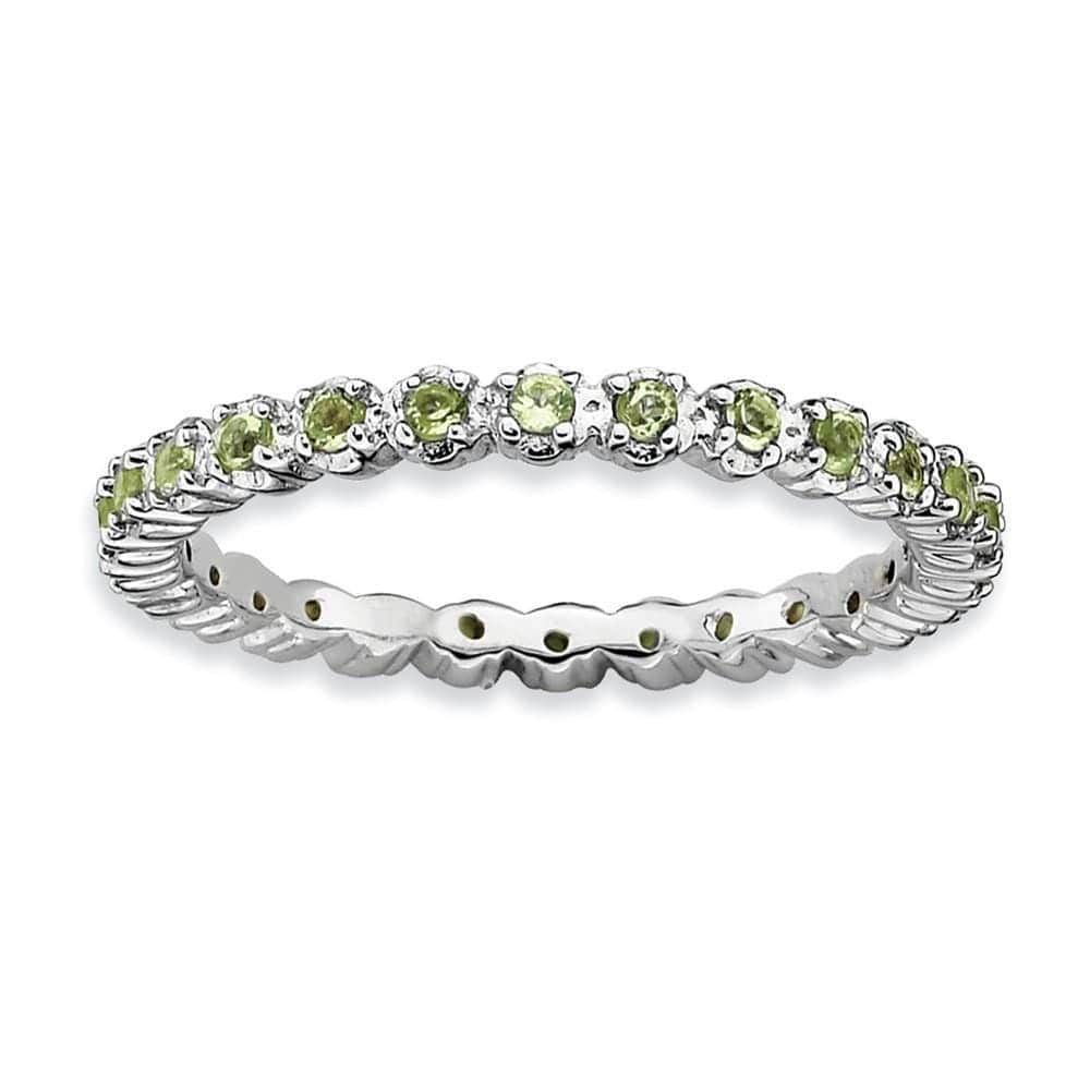 Stackable Expressions Ring Sterling Silver Peridot Ring