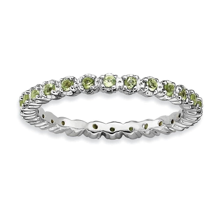 Stackable Expressions Ring Sterling Silver Peridot Ring