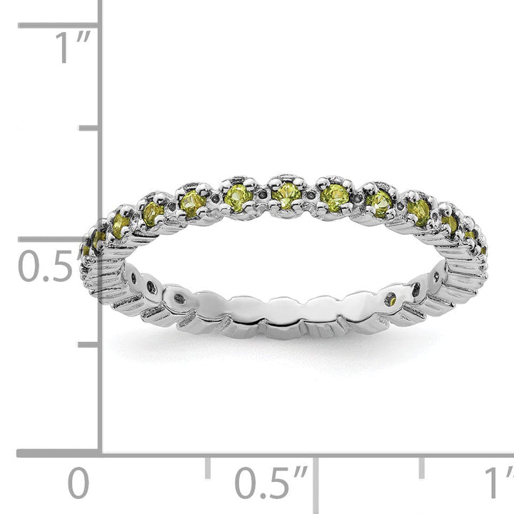 Stackable Expressions Ring Sterling Silver Peridot Ring
