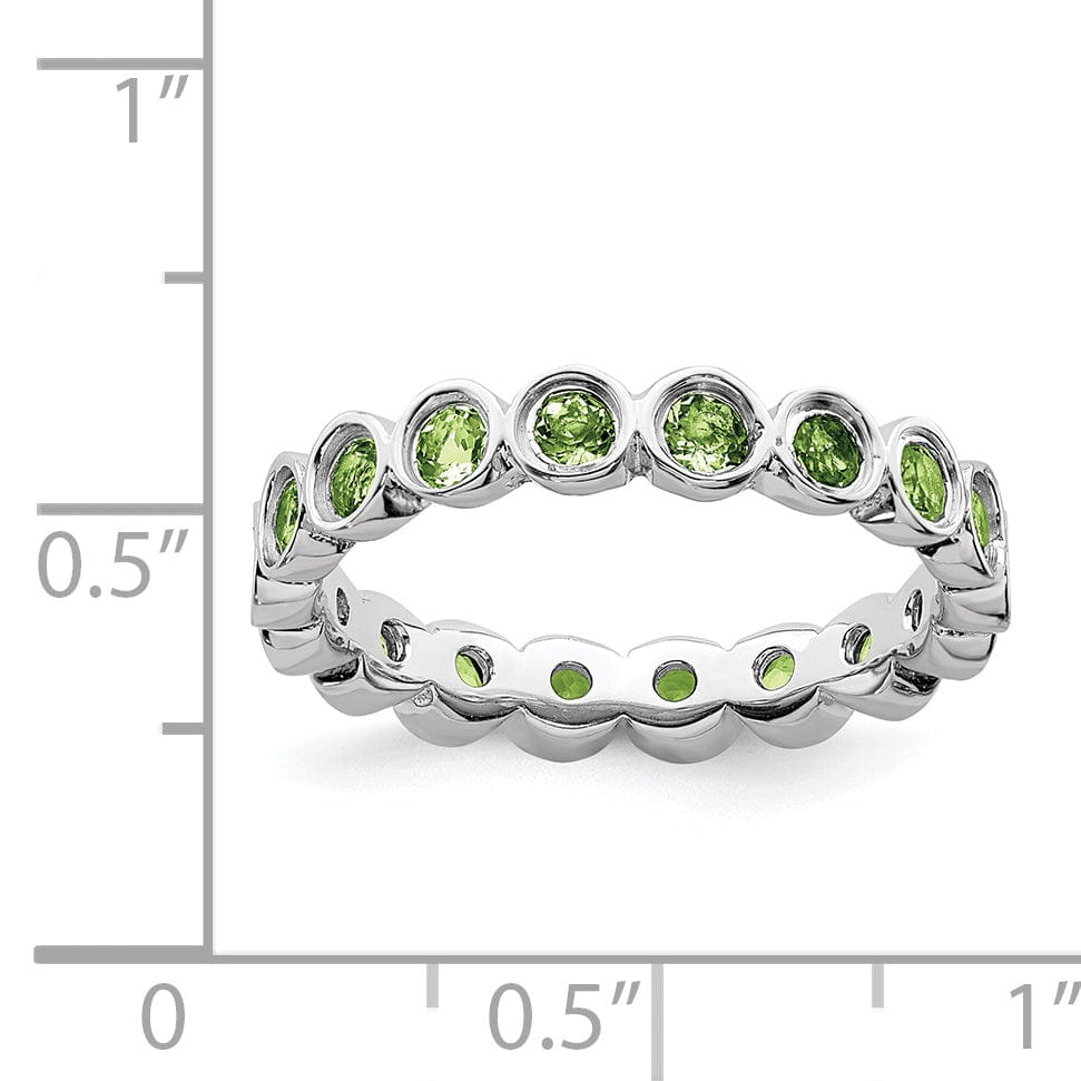 Stackable Expressions Ring Sterling Silver Peridot Ring