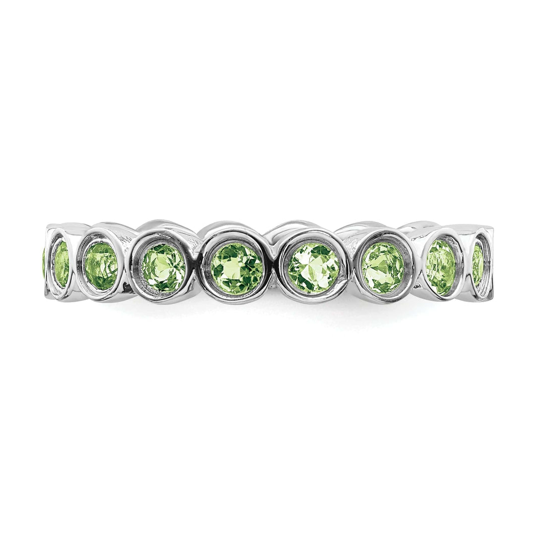 Stackable Expressions Ring Sterling Silver Peridot Ring