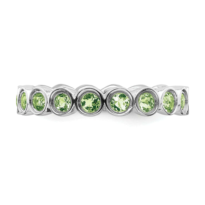 Stackable Expressions Ring Sterling Silver Peridot Ring