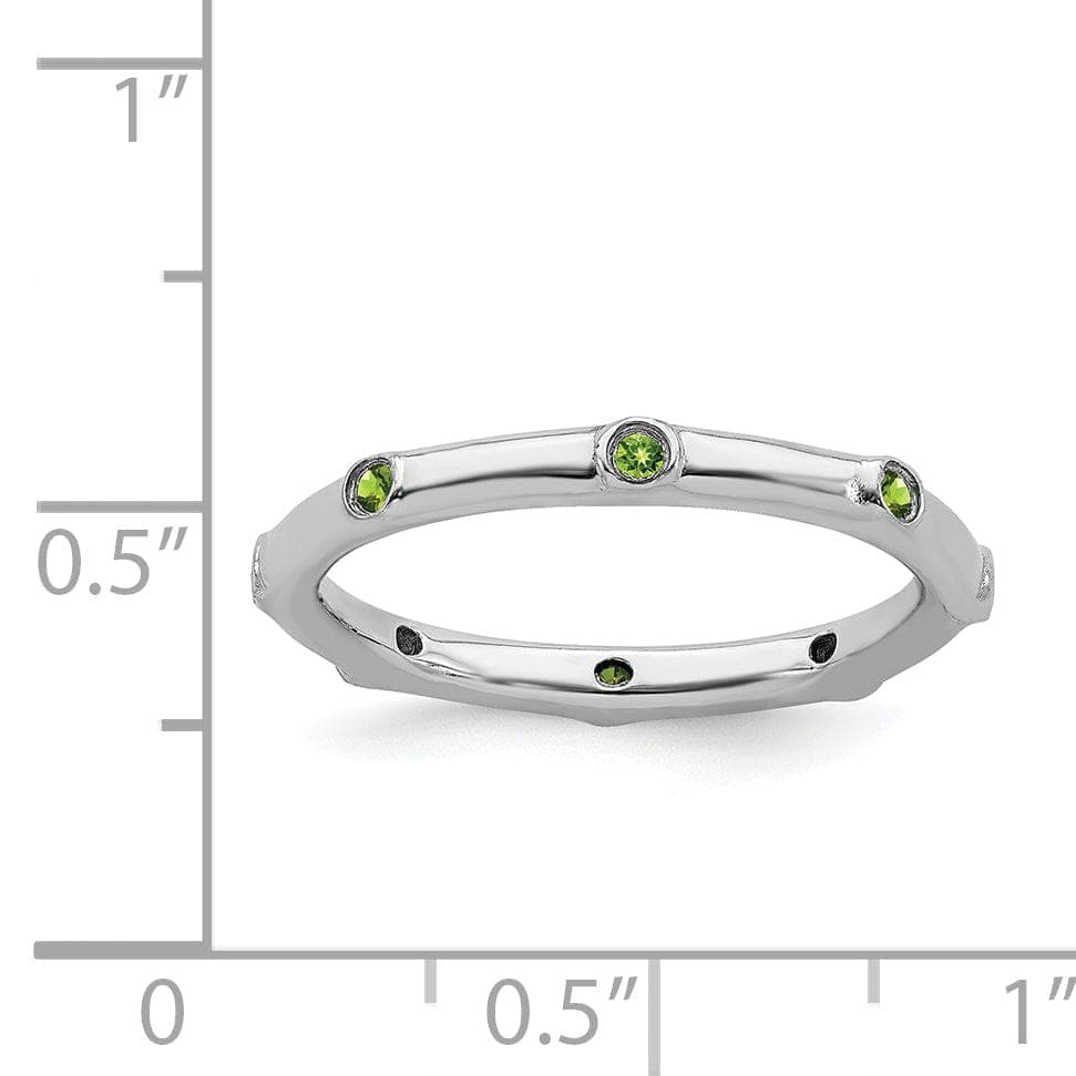 Stackable Expressions Ring Sterling Silver Peridot Ring