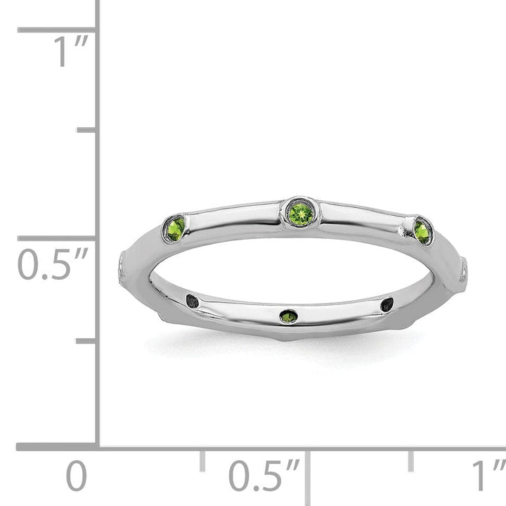 Stackable Expressions Ring Sterling Silver Peridot Ring