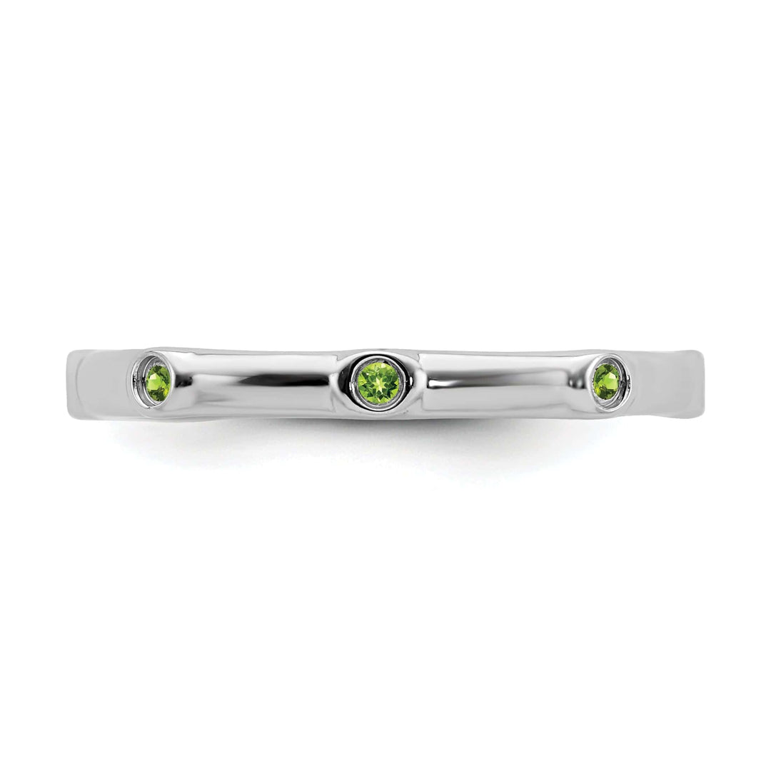 Stackable Expressions Ring Sterling Silver Peridot Ring