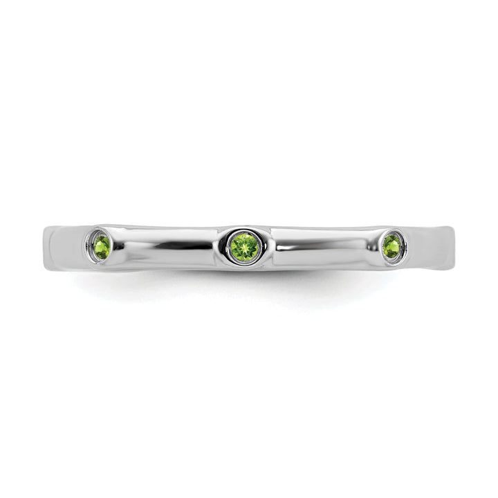 Stackable Expressions Ring Sterling Silver Peridot Ring