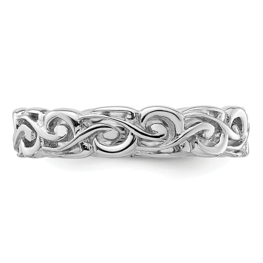 Stackable Expressions Ring Sterling Silver Polished Ring