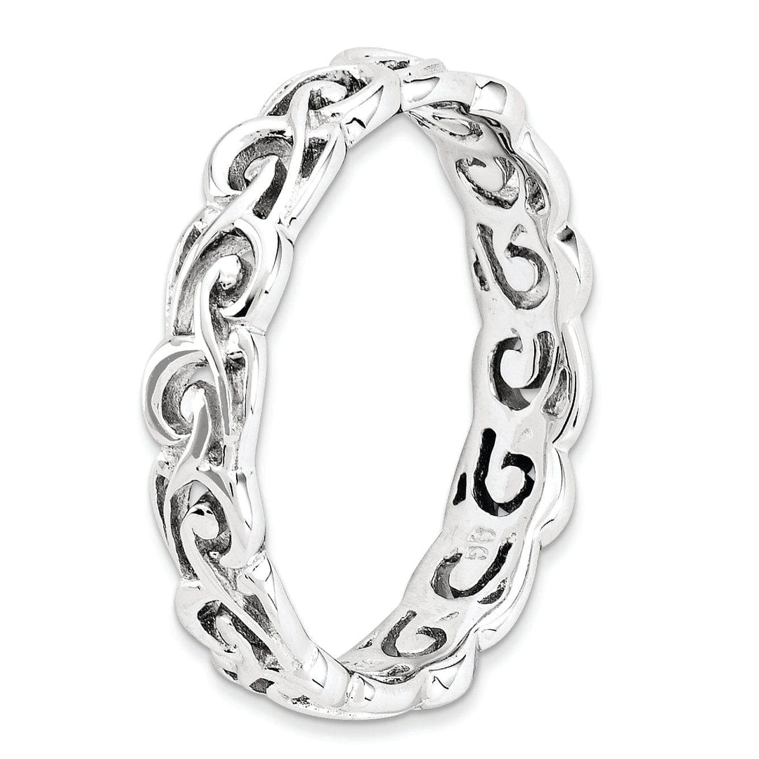 Stackable Expressions Ring Sterling Silver Polished Ring