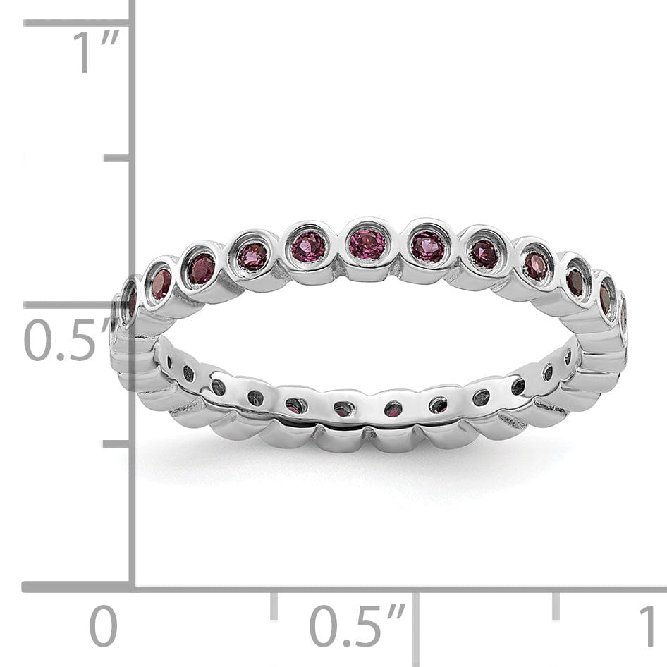 Stackable Expressions Ring Sterling Silver Rhodolite Garnet Ring