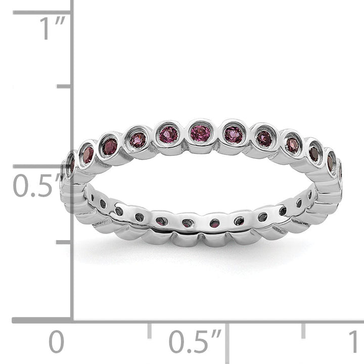 Stackable Expressions Ring Sterling Silver Rhodolite Garnet Ring