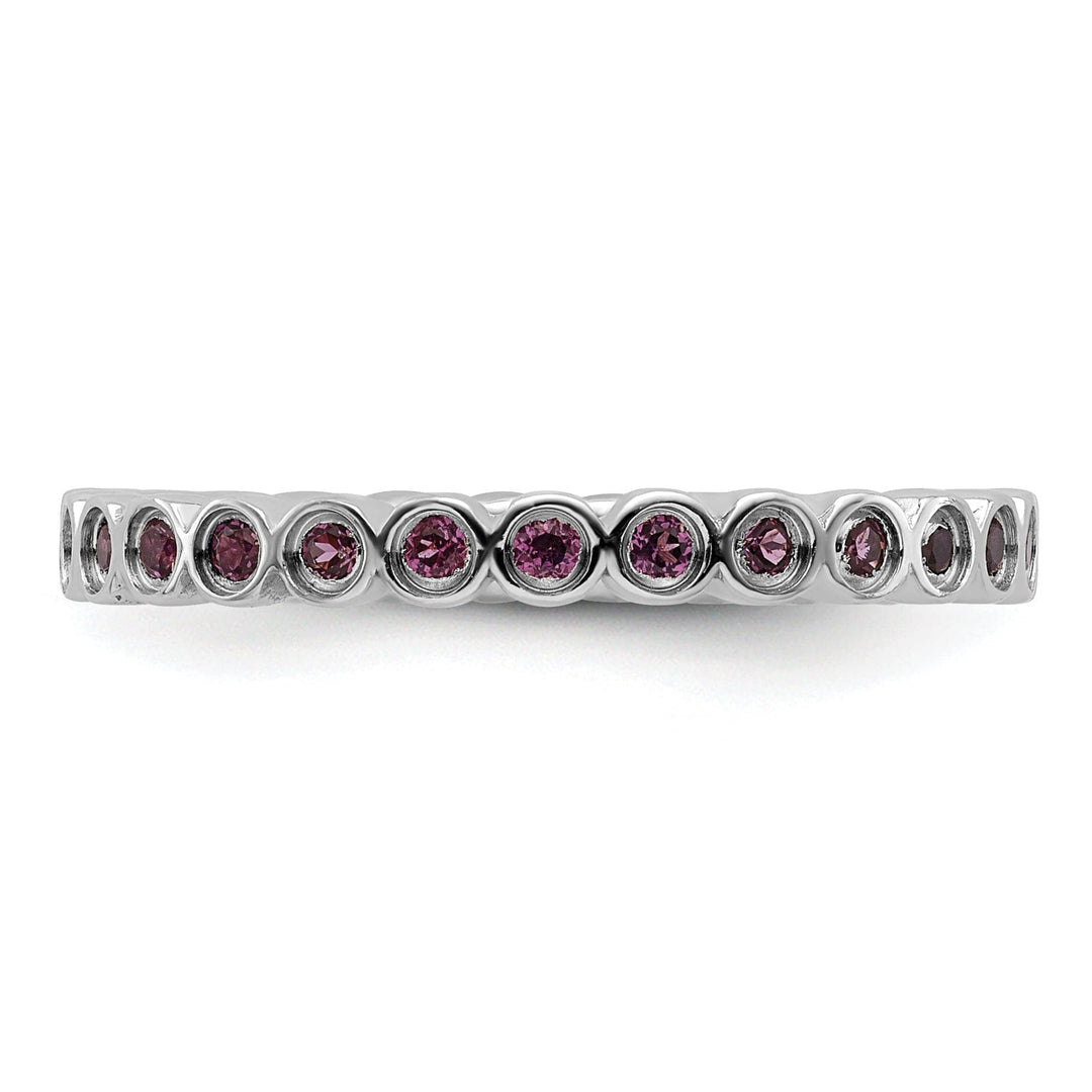 Stackable Expressions Ring Sterling Silver Rhodolite Garnet Ring
