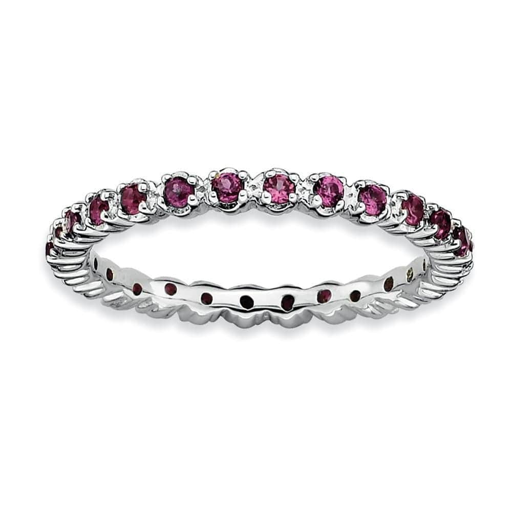 Stackable Expressions Ring Sterling Silver Rhodolite Garnet Ring