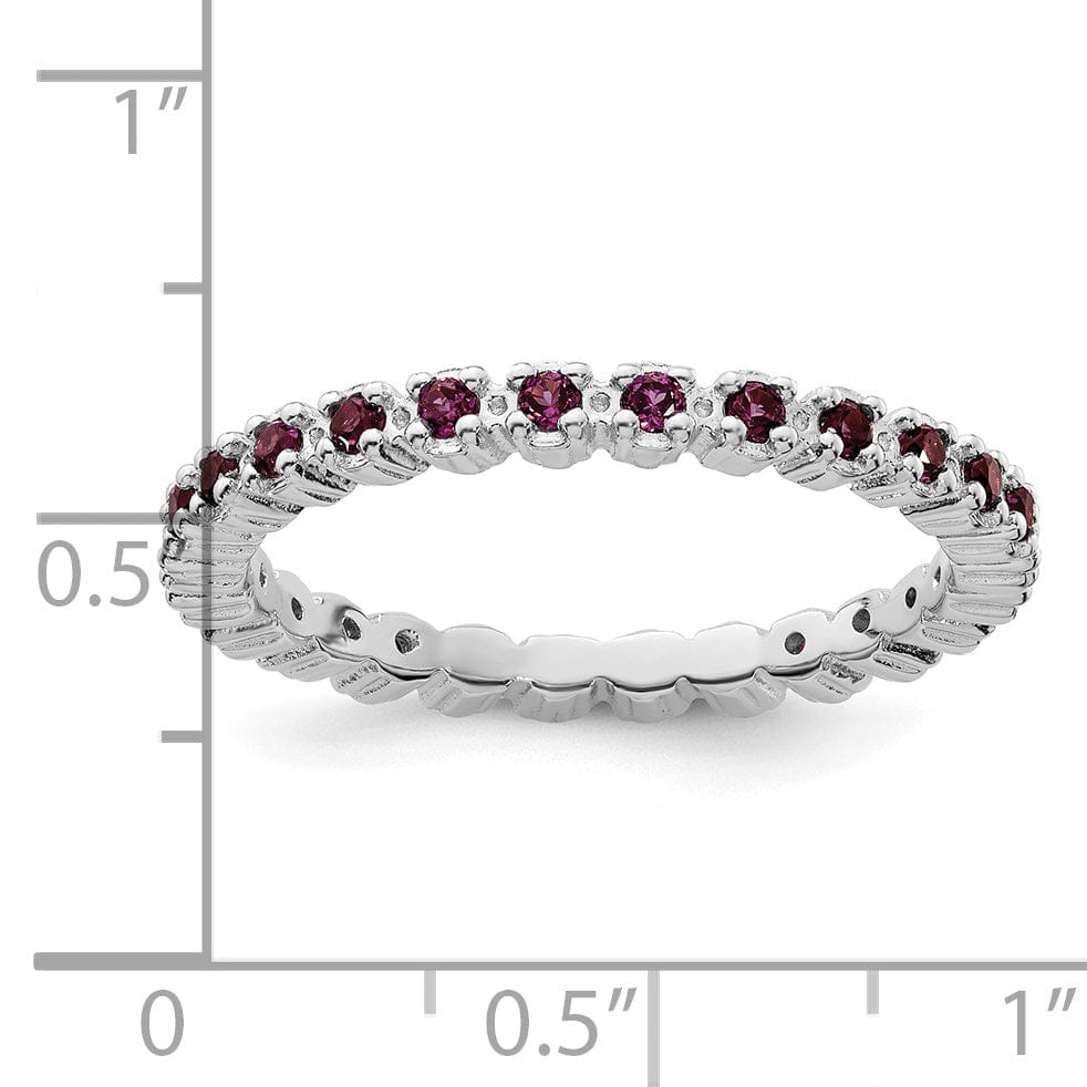 Stackable Expressions Ring Sterling Silver Rhodolite Garnet Ring