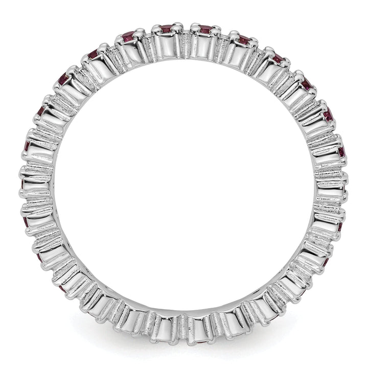 Stackable Expressions Ring Sterling Silver Rhodolite Garnet Ring